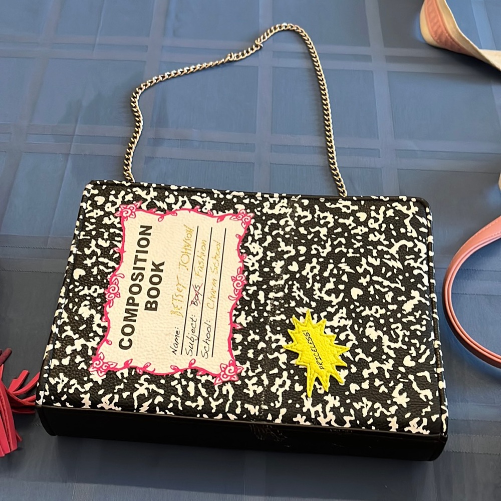RARE Betsey Johnson Notebook Shoulder bag